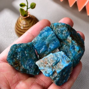 Natural Blue Apatite Raw Stones – The Crystal of Inspiration & Clarity
