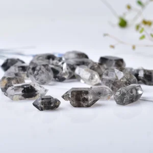 Small Herkimer Diamond Crystals for Jewelry Making - Natural Double Pointed Raw Stones