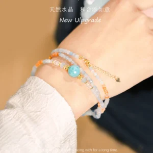 Aquamarine Zodiac  Bracelet for Women - Manifest Success and Stability (All 12 Signs)